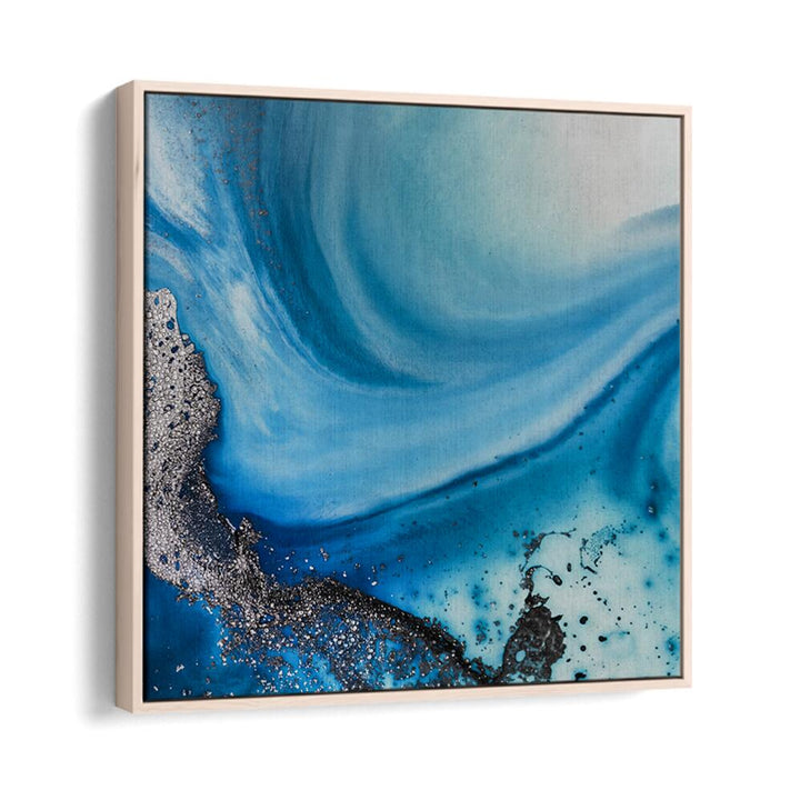 Mesmerizing SHALLOW SEAS II, ABSTRACT PAINTINGS features vibrant blues and soothing tones for modern decor.