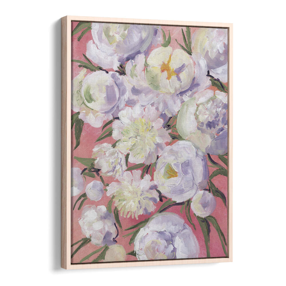 KINSLY PAINTERLY BOUQUET , FLORAL FLOWER PAINTINGS