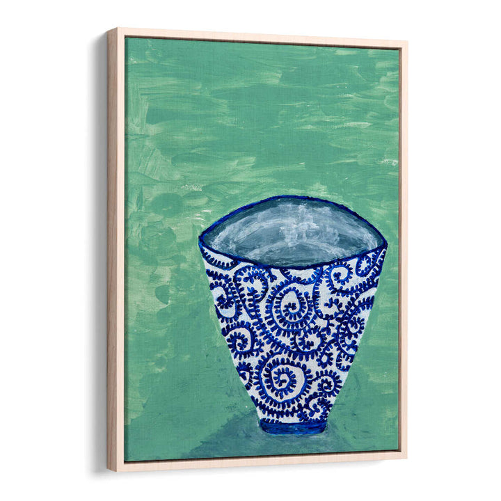 Bright blue WONKY BOWL Kitchen Posters, perfect for transforming your culinary space with unique art and vibrant design.