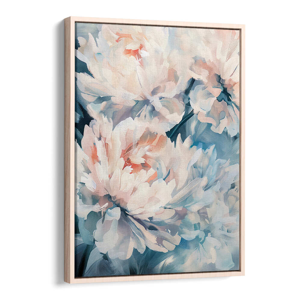 EVERGREEN GREEN PAINTERLY FLORALS X ,FLORAL FLOWER PAINTINGS