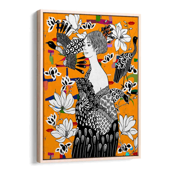 DAME MIT FÄCHER , PORTRAITS & FIGURATIVE ILLUSTRATIONS