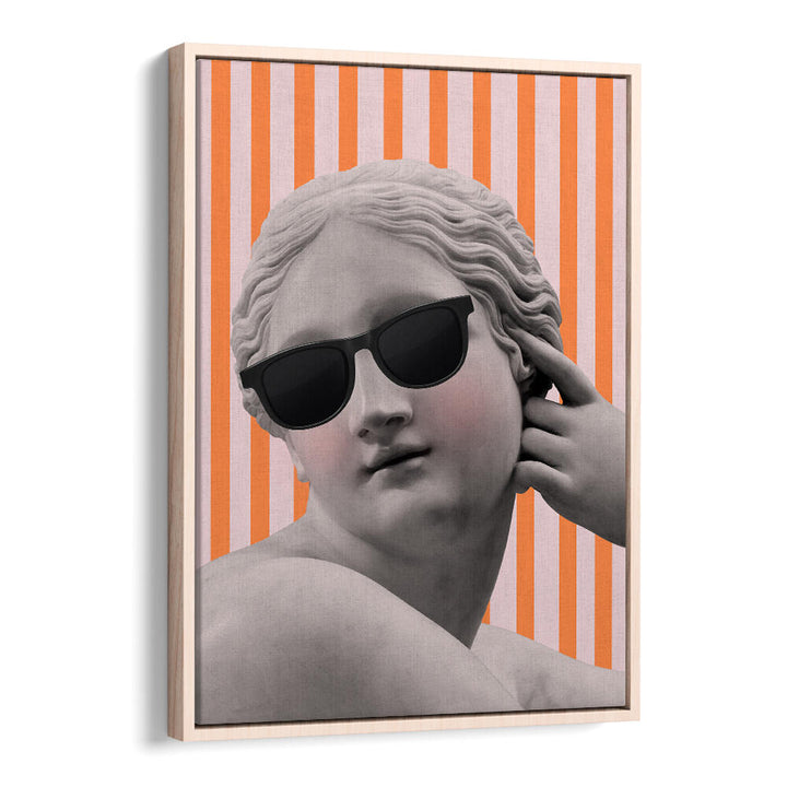 STRIPED GODDESS III , ALTERED ART PRINTS