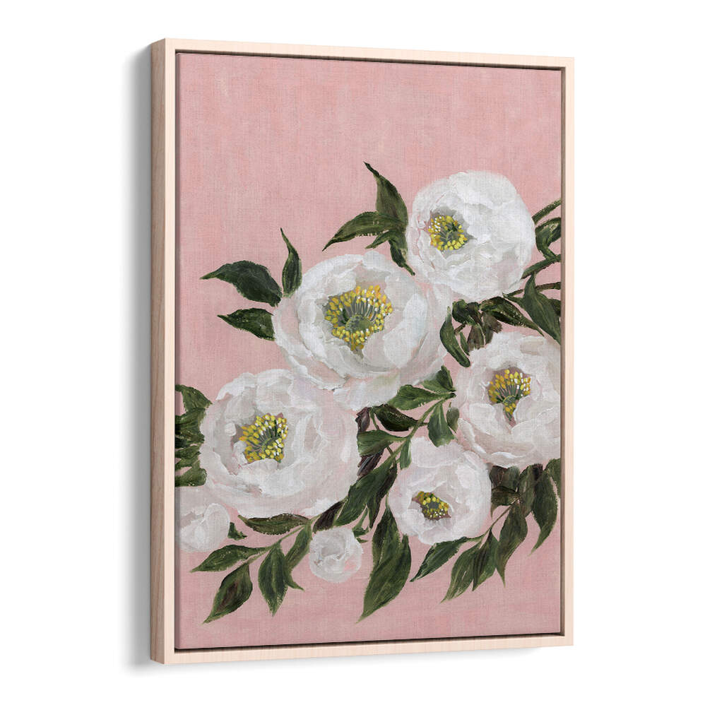 EVADNE PEONIES IN PINK , FLORAL FLOWER PAINTINGS