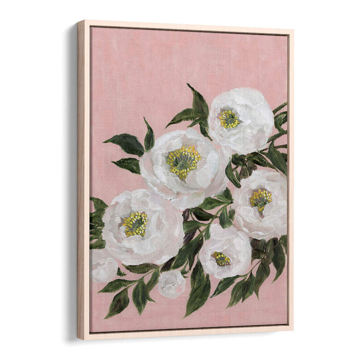 EVADNE PEONIES IN PINK , FLORAL FLOWER PAINTINGS
