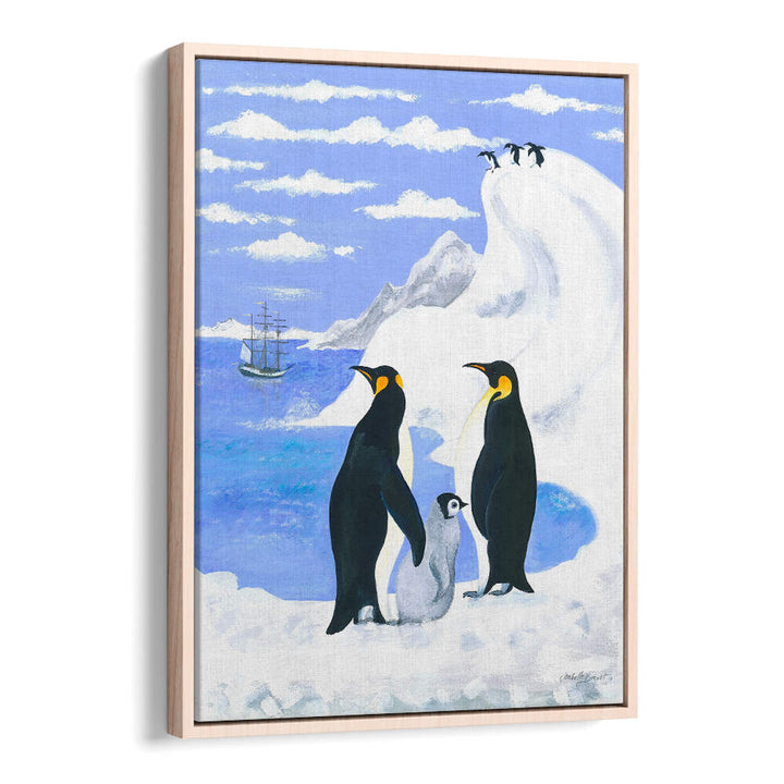 PENGUINS AND FAMILY , ANIMAL PAINTINGS