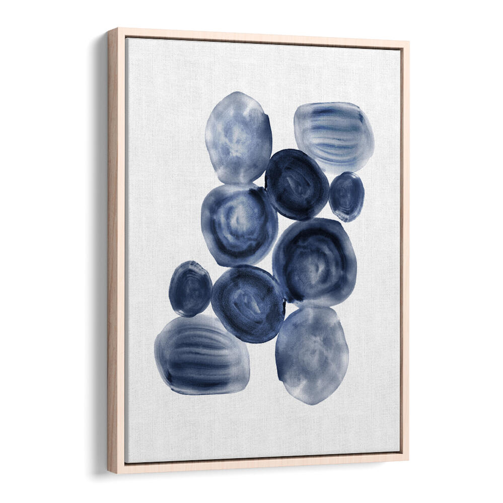 Elegant INDIGOPOOLS Abstract Paintings featuring soothing blue tones, perfect for modern home decor enhancement.