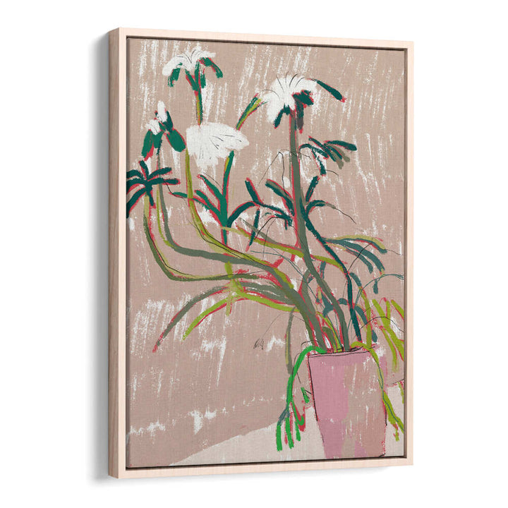 FLORAL  IN A PINK VASE , FLORAL FLOWER PAINTINGS