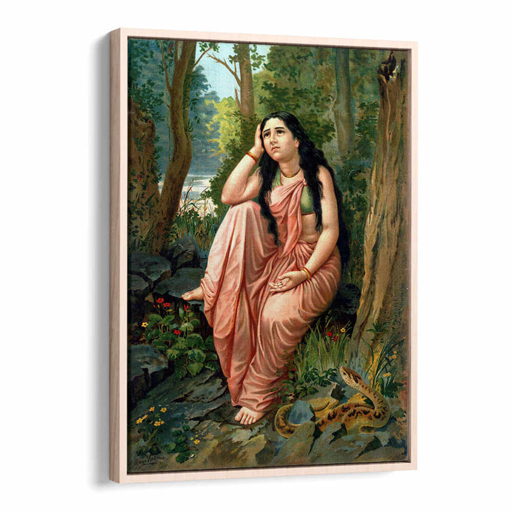 DAMAYANTI VANAVASA , INDIAN ART PAINTINGS