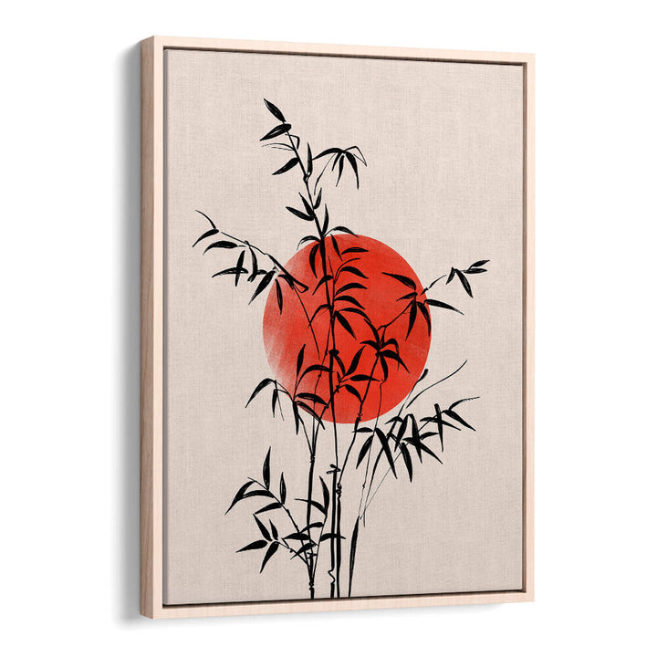 BAMBOO WITH RED SUN