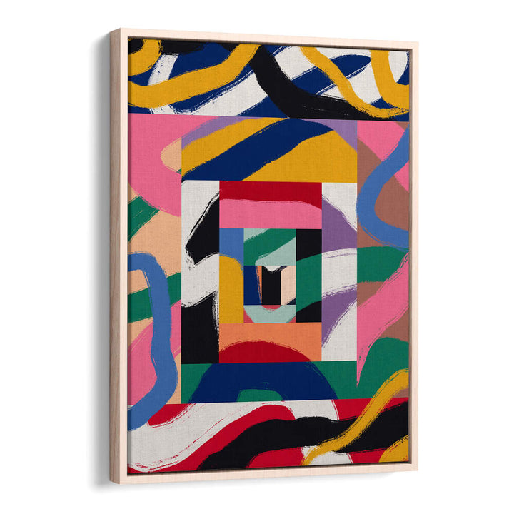 GEOMETRIC SHAPES AND BOLD BRUSHSTROKES , ABSTRACT PAINTINGS