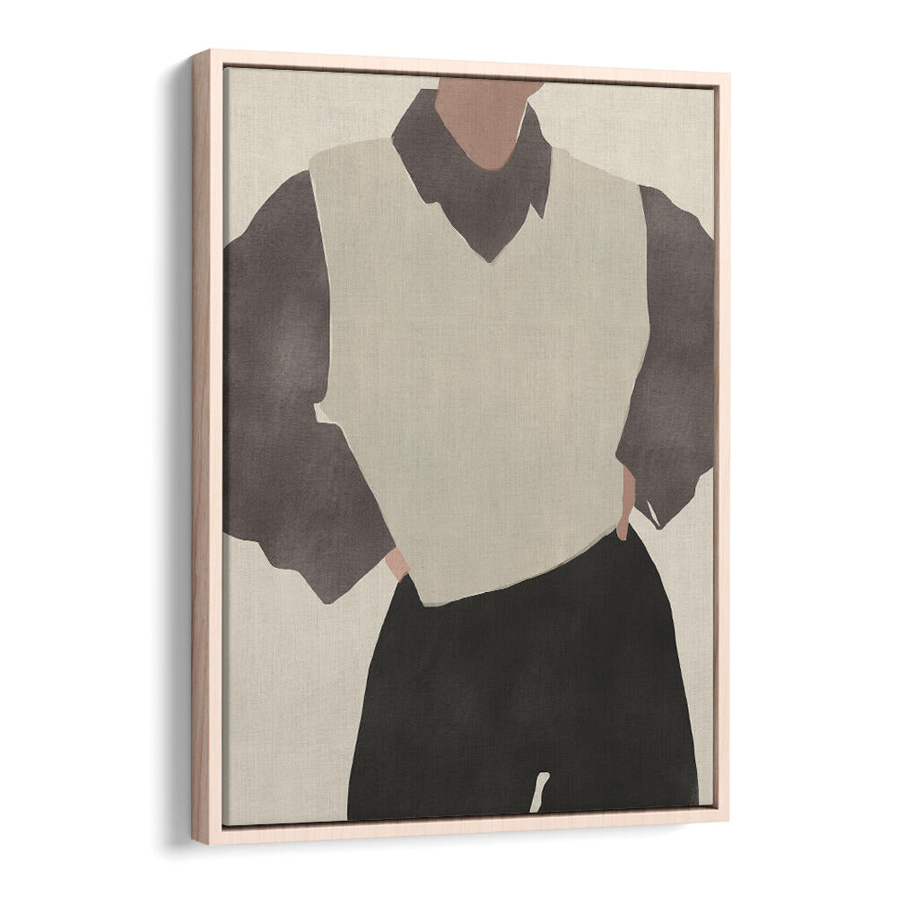 MINIMALIST FIGURE IN A MONOCHROME OUTFIT , FASHION POSTERS