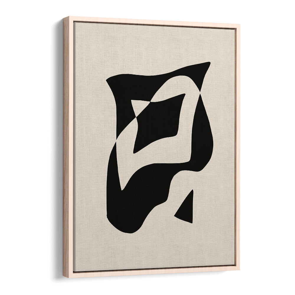 BOLD BLACK AND WHITE GEOMETRIC COMPOSITION