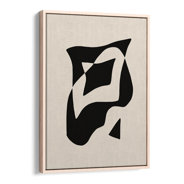 BOLD BLACK AND WHITE GEOMETRIC COMPOSITION