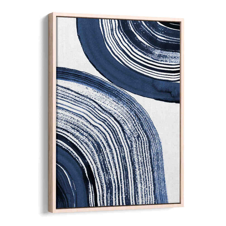 Stunning BLUE CONCENTRIC WAVES, ABSTRACT PAINTINGS featuring captivating blue layers to elevate any space.