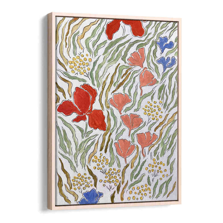 WIND IN THE MEADOW , FLORAL FLOWER PAINTINGS