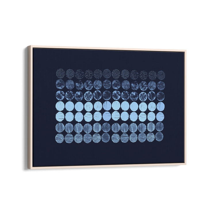 Meditation Circles Blue, abstract paintings featuring soothing blue tones and patterns, perfect for tranquil spaces.