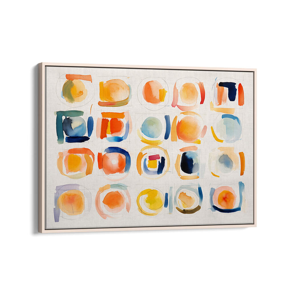 CIRCLES AND SQUARES , ABSTRACT PAINTINGS