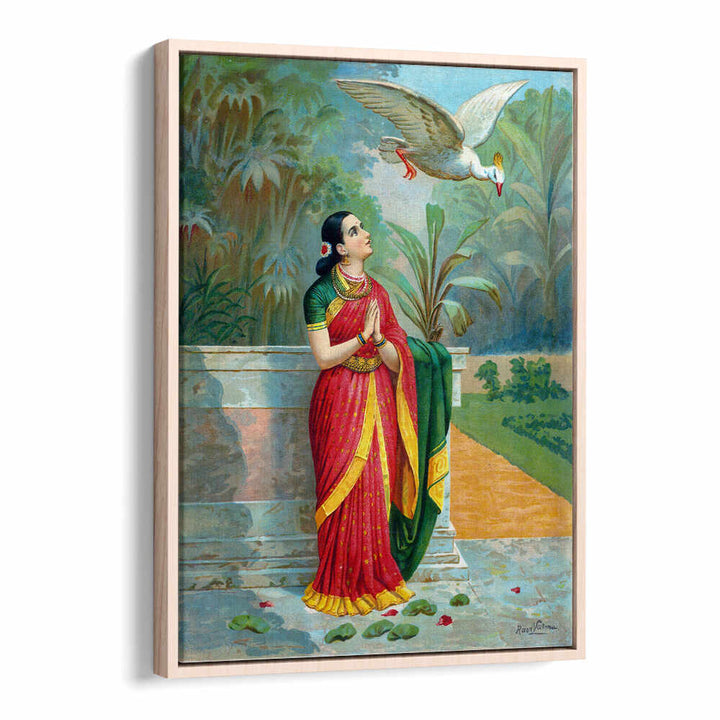 HAUNSA DAMAYANTI SANWADA , INDIAN ART PAINTINGS