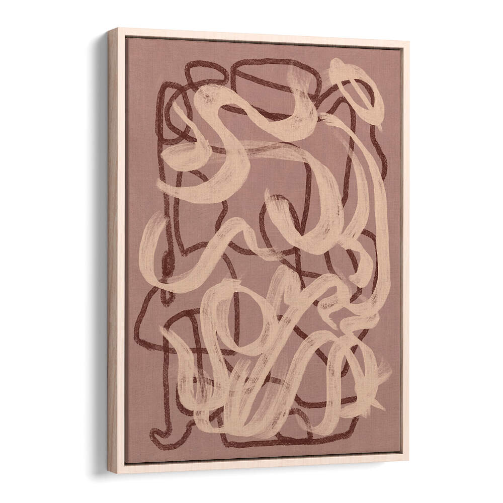 DRY BRUSH ABSTRACT IN NUDE , ABSTRACT PAINTINGS