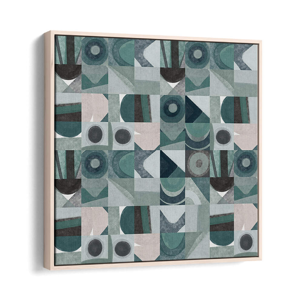 MID CENTURY GRID PATTERN FOUR , ABSTRACT PAINTINGS
