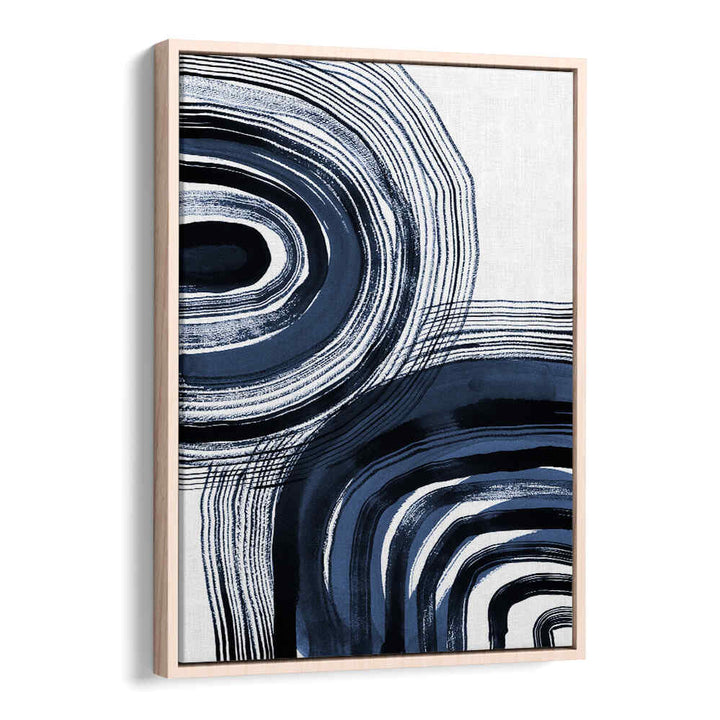 Elevate your space with CONCENTRIC BLUE AND BLACK BRUSHSTROKES, ABSTRACT PAINTINGS, showcasing bold expression and elegance.