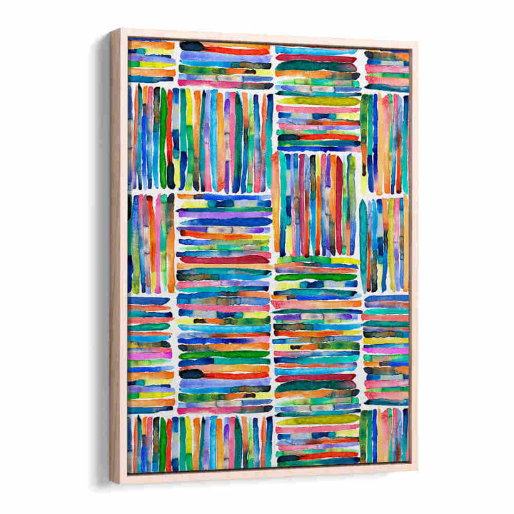 WATERCOLOR COLORFUL HANDPAINTED STRIPES , ABSTRACT PAINTINGS