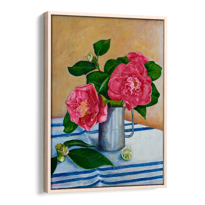 Vibrant Camelia Floral Flower Paintings capture nature's beauty, perfect for elevating your space with elegance.