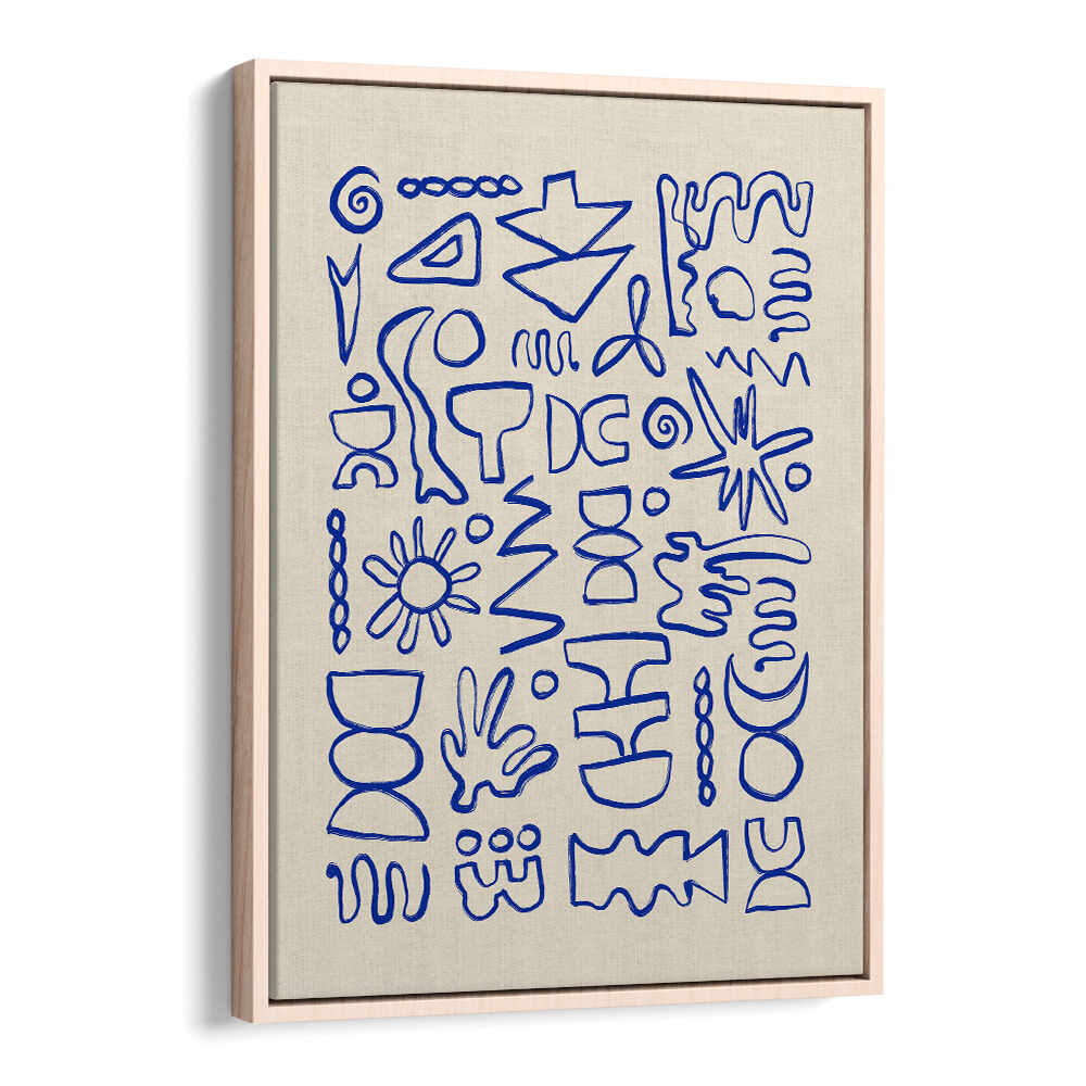 BLUE DOODLES , DOODLE ART PAINTINGS