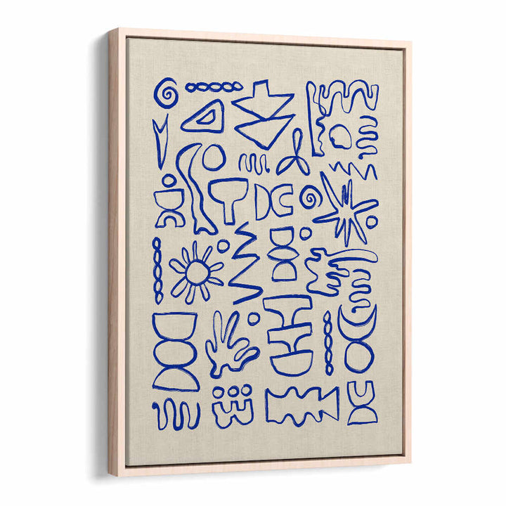 BLUE DOODLES , DOODLE ART PAINTINGS