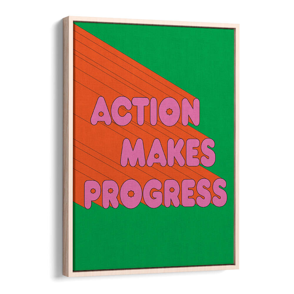 ACTION MAKES PROGRESS , QUOTES & TYPOGRAPHY POSTERS