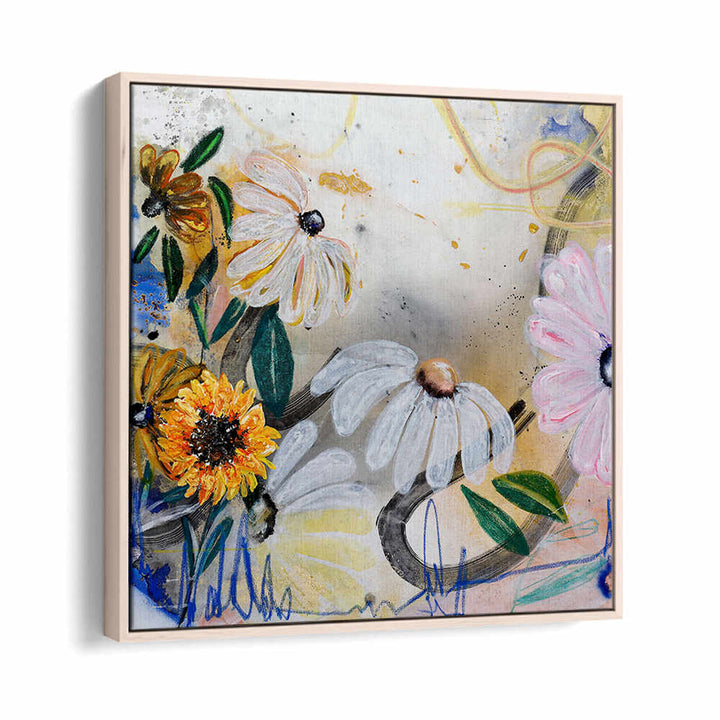 FLORAL ART V , FLORAL FLOWER PAINTINGS