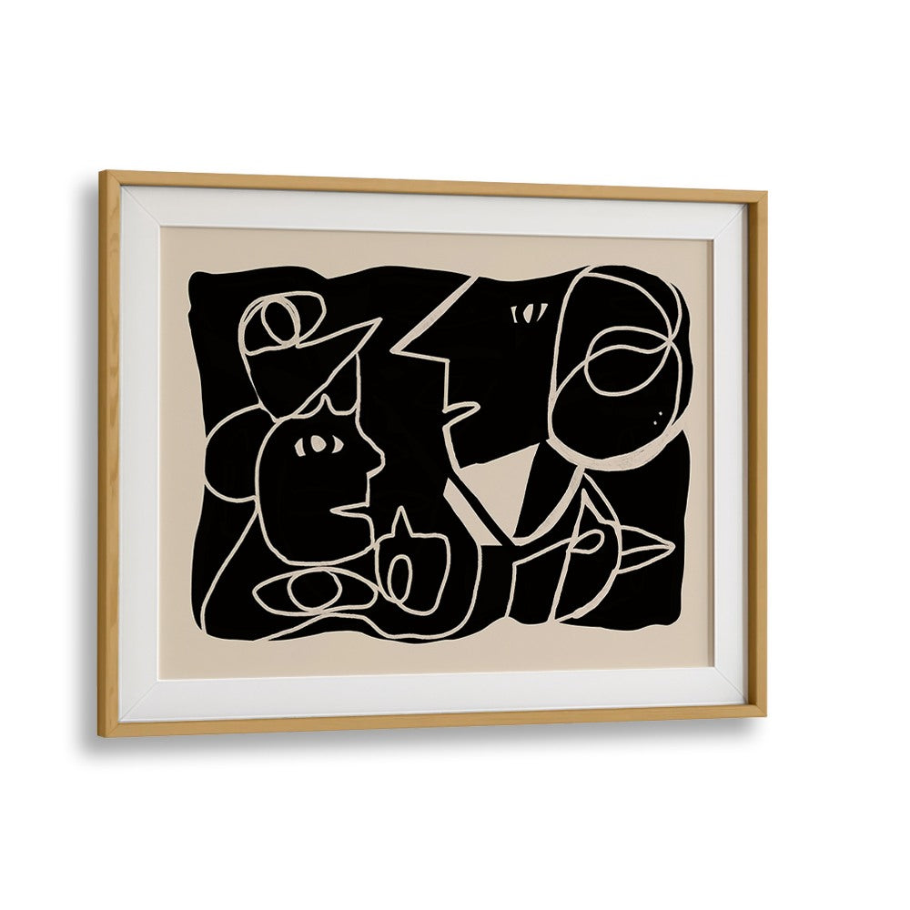 ABSTRACT FACES CONVERSATION
