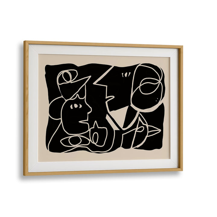 ABSTRACT FACES CONVERSATION