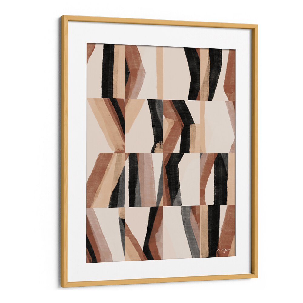 ABSTRACT NO II, GEOMETRIC ART PRINTS features bold colors and patterns, perfect for enhancing modern spaces.