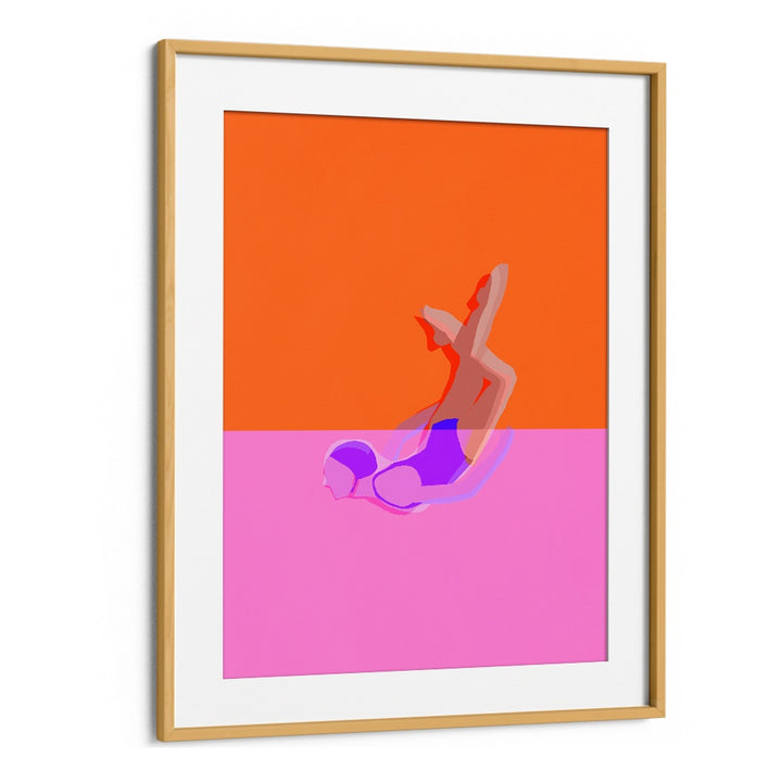 ABSTRACT SWIMMER DIVE
