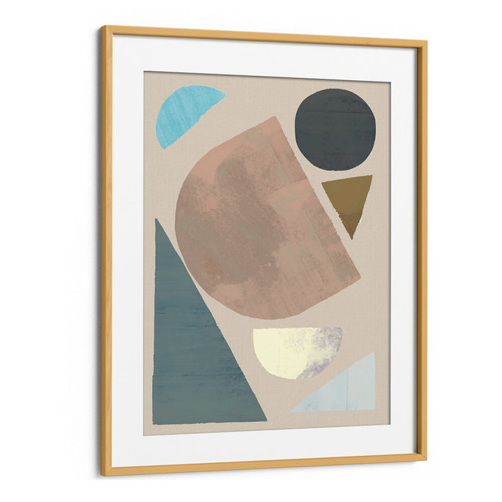 ABSTRACT SHAPES IN MUTED TONES , GEOMETRIC ART PRINTS