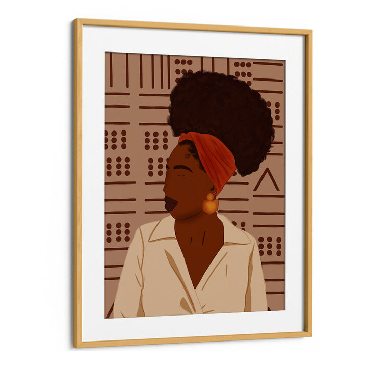 AFRO PUFF , AFRICAN ART PAINTINGS