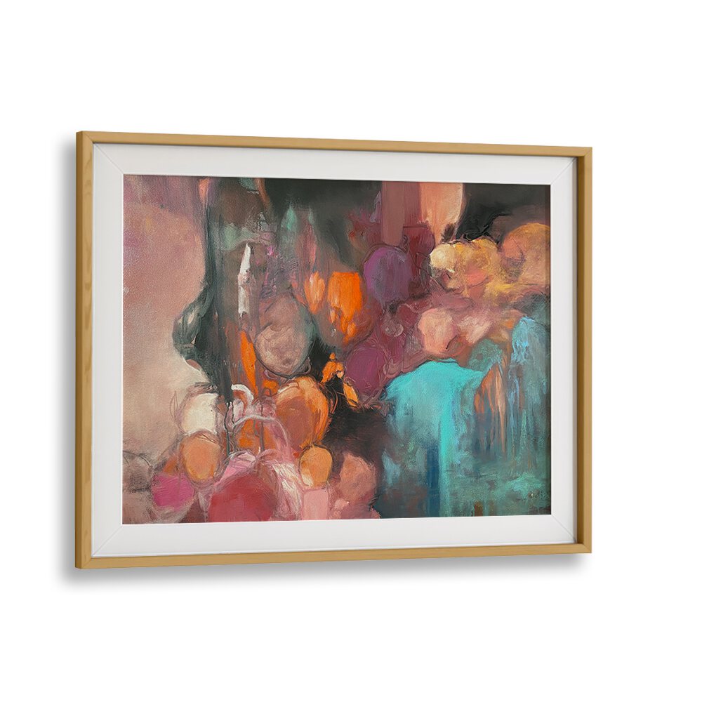 Vibrant colors blend in A PIECE OF MY HEART, ABSTRACT PAINTINGS, capturing emotion and connection beautifully.