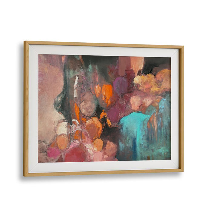 Vibrant colors blend in A PIECE OF MY HEART, ABSTRACT PAINTINGS, capturing emotion and connection beautifully.