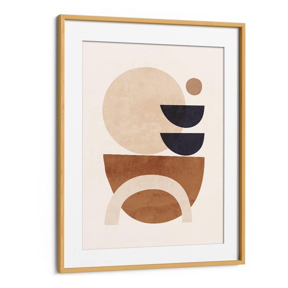 Stylish framed print showcasing ABSTRACT MINIMAL SHAPES, GEOMETRIC ART PRINTS for a contemporary artistic touch.
