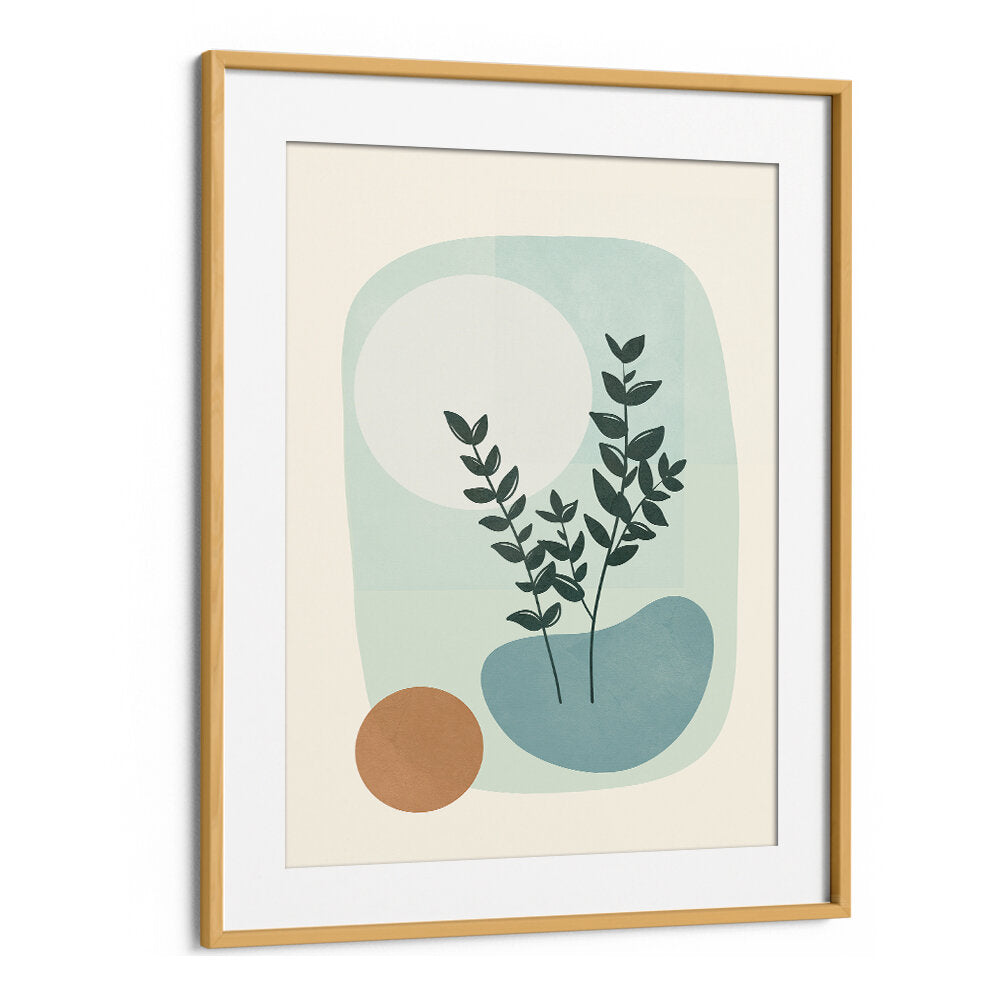 AZZURRO SHAPES III , BOHO ART PAINTINGS