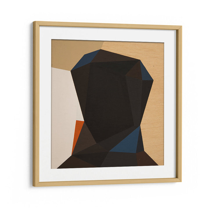 BLACK HEAD I , GEOMETRIC ART PRINTS