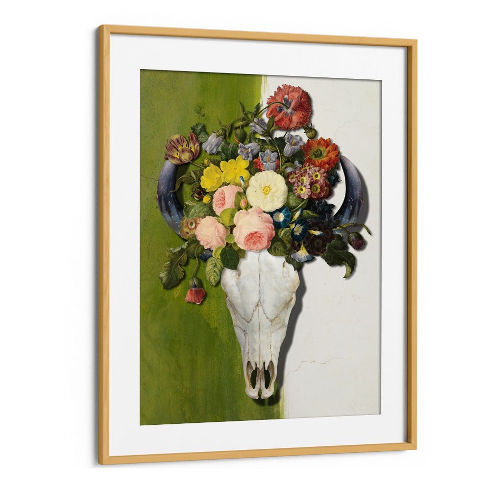 BLOOMING BULL SKULL