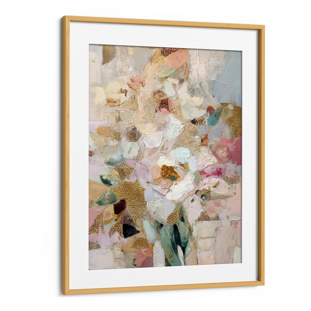 BLUSH GOLD ABSTRACT FLOWERS
