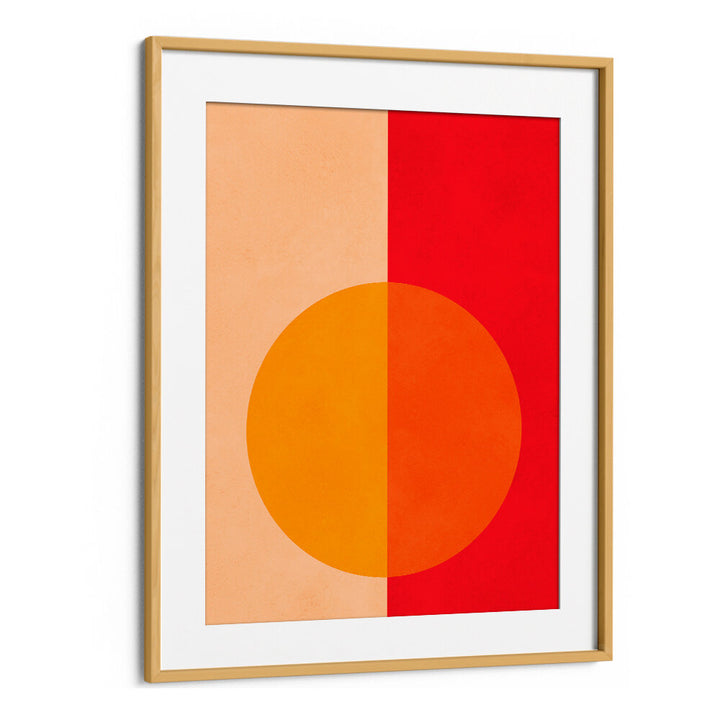 BOLD BISECTED CIRCLE , GEOMETRIC ART PRINTS