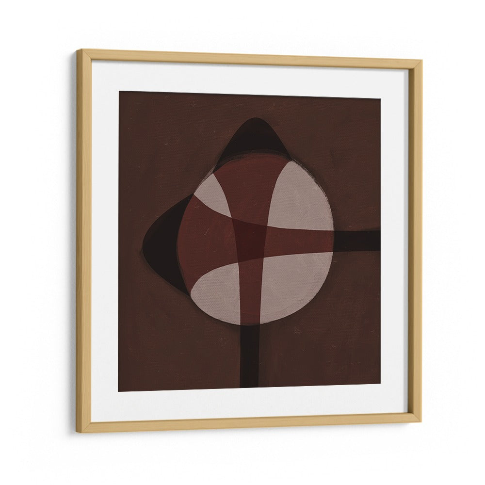 BROWN GEOMETRIC ABSTRACT