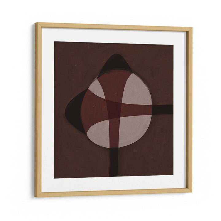 BROWN GEOMETRIC ABSTRACT