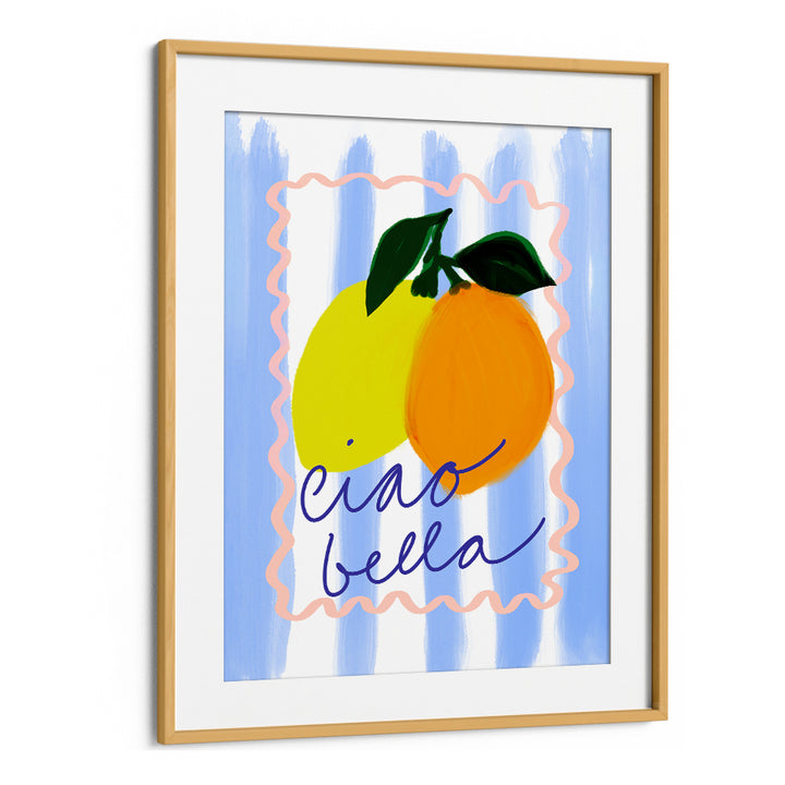 Bright and colorful CIAO BELLA NO I, KITCHEN POSTERS feature citrus art, perfect for elevating your kitchen decor.