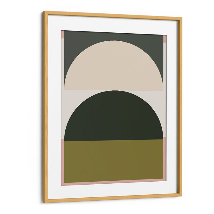 Stylish CONTEMPORARY ABSTRACT XIII, GEOMETRIC ART PRINTS featuring bold shapes in earthy tones, perfect for modern decor.