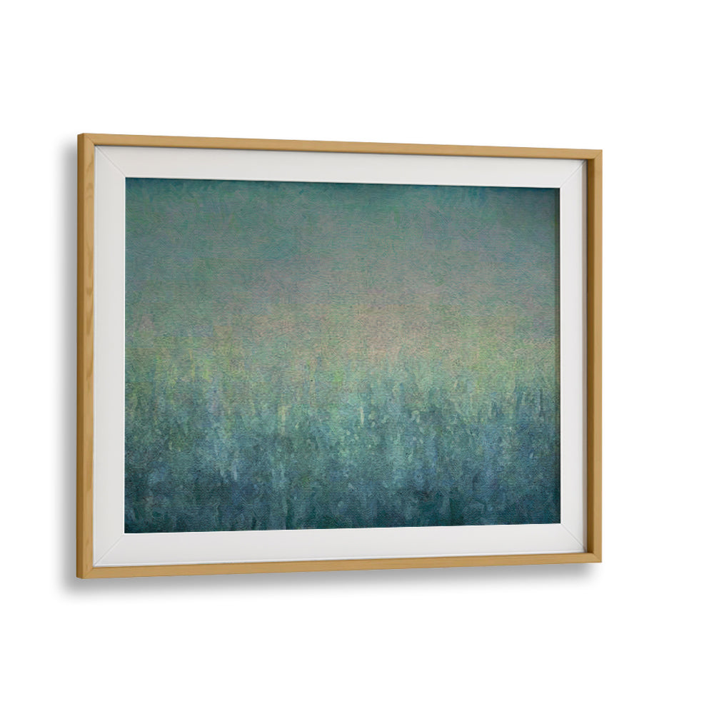 Serene hues blend in this CALMING NATURAL LANDSCAPE, ABSTRACT PAINTINGS artwork, perfect for tranquil home decor.